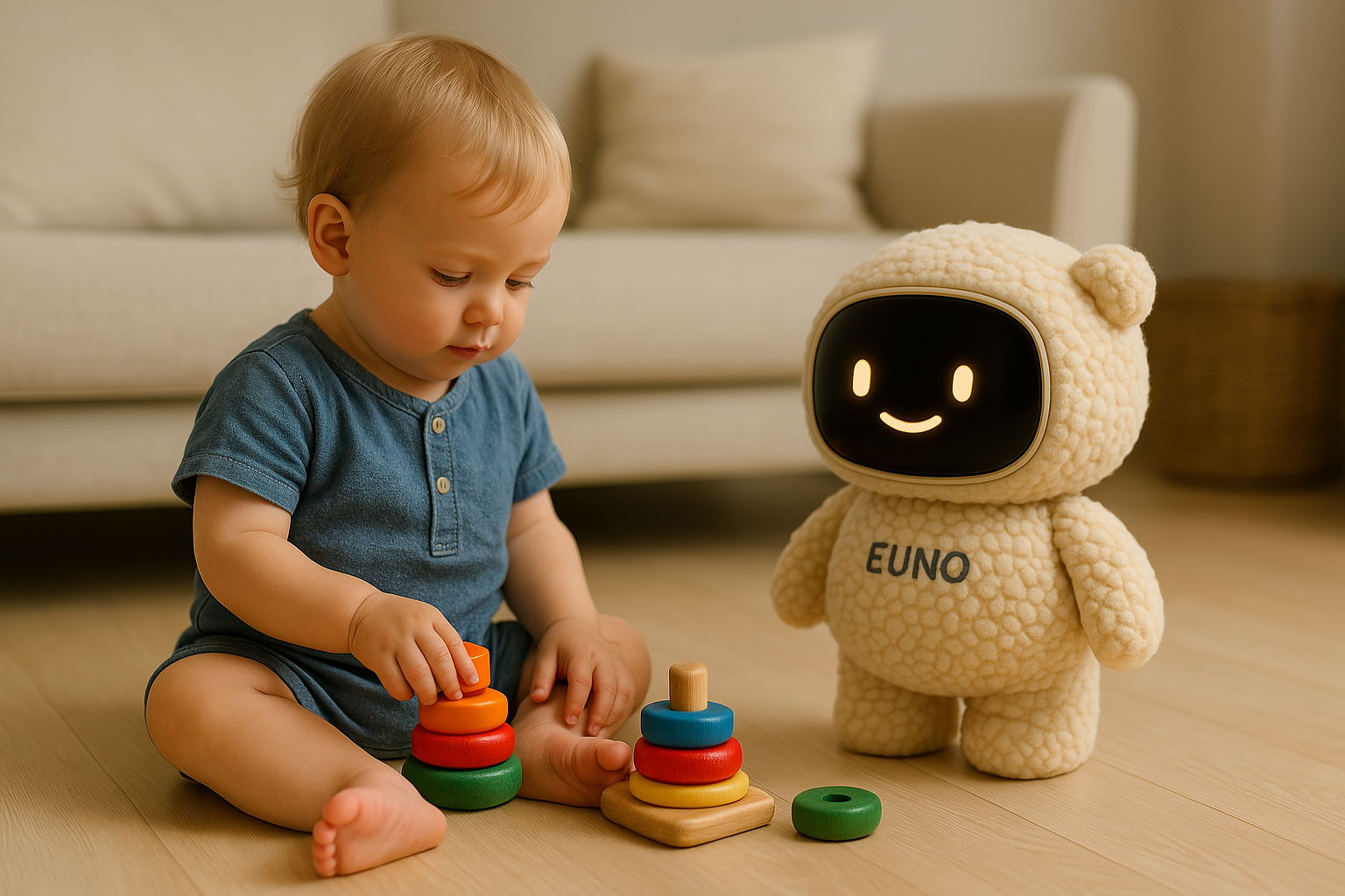 grand bébé avec euno